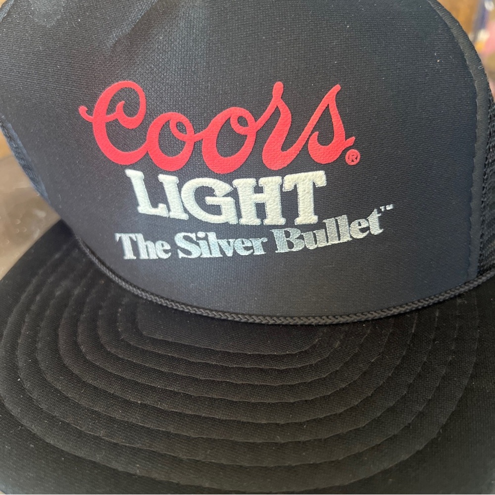 Vintage Coors Light Snapback Hat The Silver Bullet made by Designer’s Pro